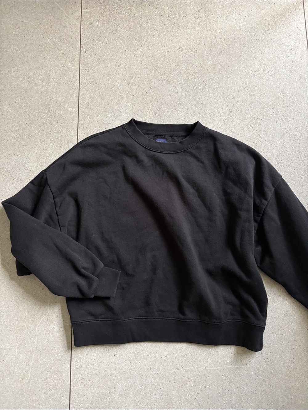 Gap black cropped vintage soft sweatshirt - Picture 1 of 2